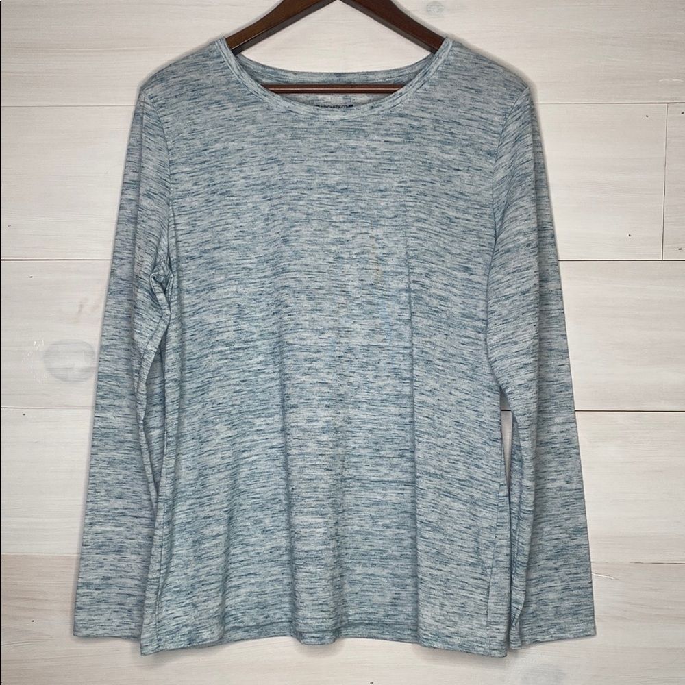 Architect Women's XL Long Sleeve Tee Shirt Tealish White In Color